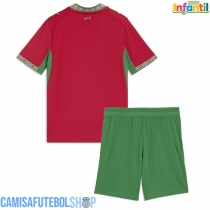 Camisa de time de futebol Marrocos Replicas 1º Equipamento Infantil Mundo 2026 Manga Curta (+ Calças curtas)